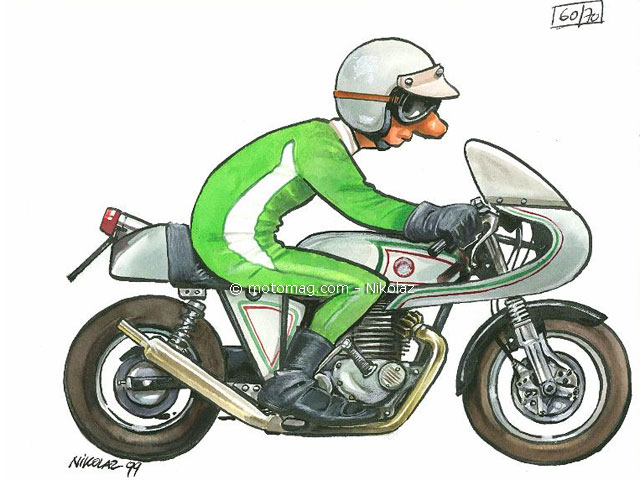 BD moto : les dessins originaux de Nikolaz sur e-Bay