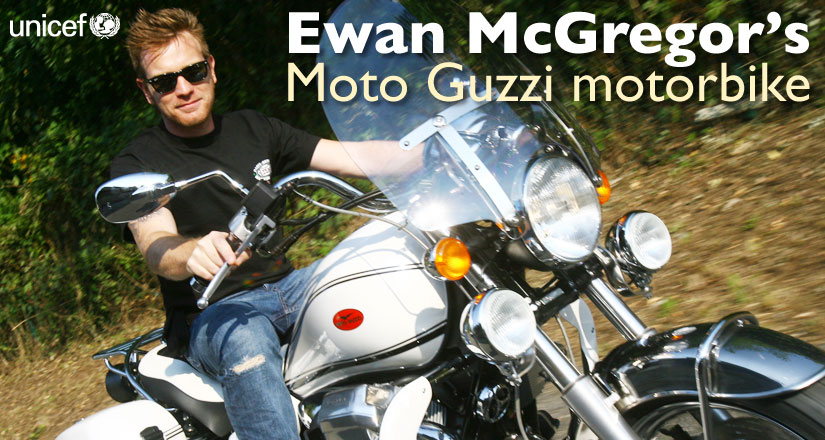 La Moto Guzzi d’Ewan McGregor est à vendre