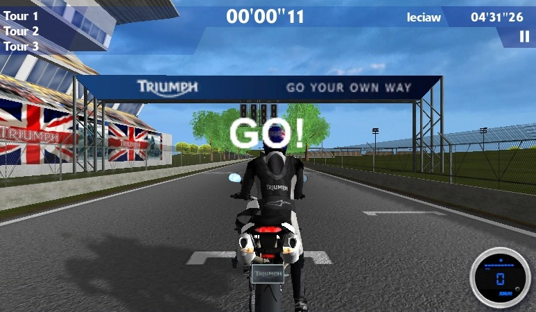 Un jeu vidéo pour le lancement de la Speed Triple 2011