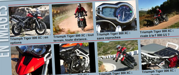 Essai Tiger 800XC sur motomag