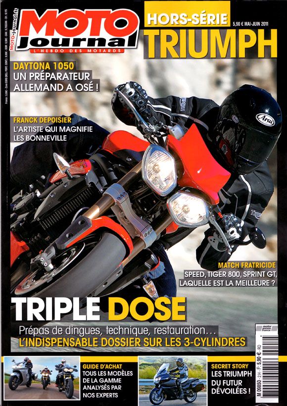 Moto Journal Hors Série Triumph avec du TAD dedans !