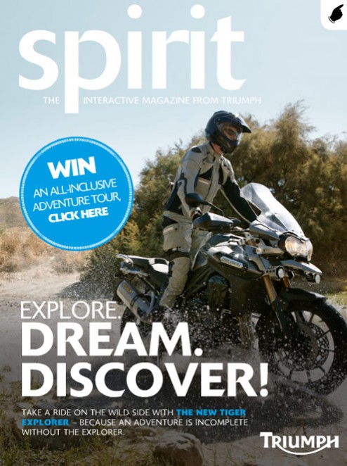 Spirit, le nouveau magazine interactif 100% Triumph