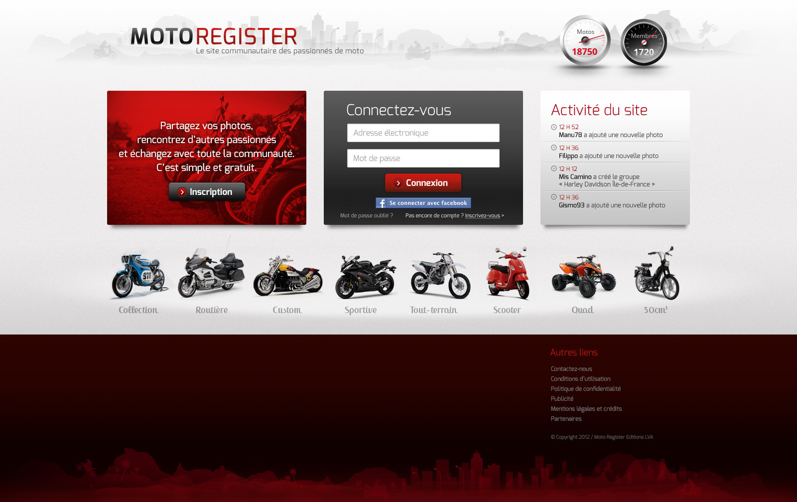 Moto-register.com, le nouveau réseau social 100% Motards