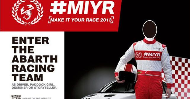 Abarth recherche ses jeunes talents : Make It Your Race 2013