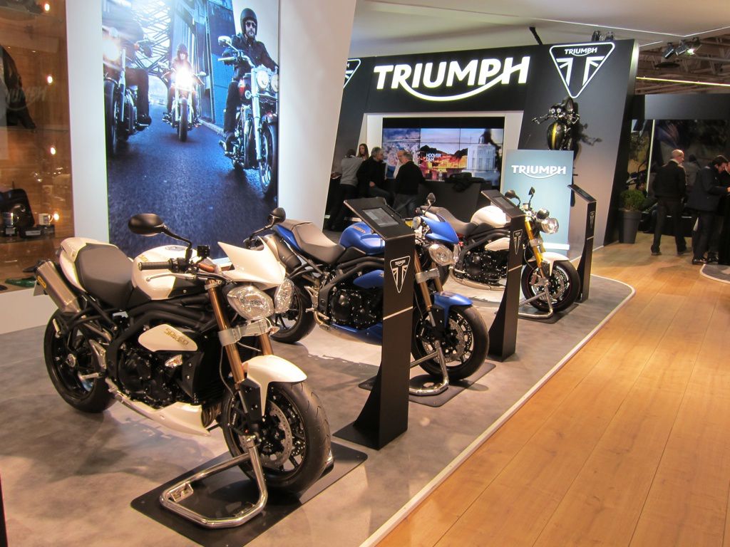 Salon de la Moto 2013 : le stand Triumph en images