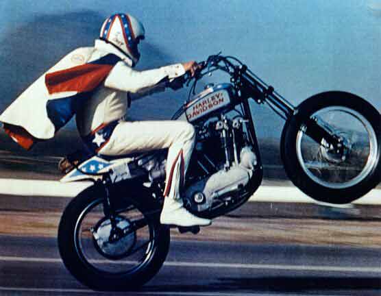 Les Triumph Evel Knievel replica