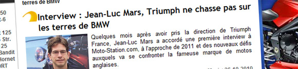 Interview Jean-Luc Mars sur Moto-station