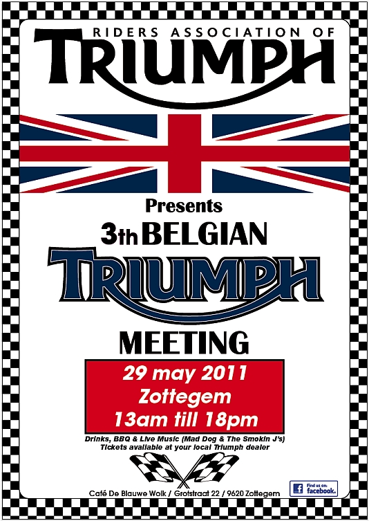 Le 3e Belgian Triumph Meeting le 29 mai 2011