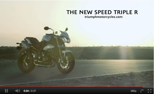Vidéo de lancement de la Speed Triple R