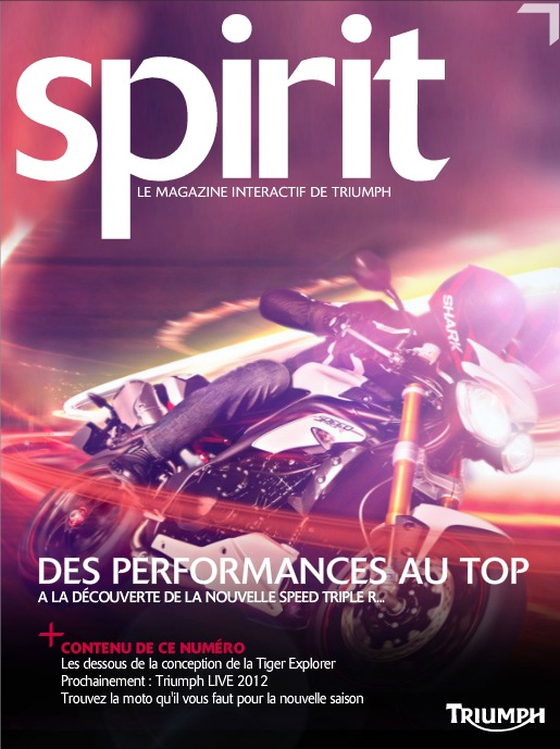 SPIRIT n°2, le magazine interactif de Triumph est en ligne
