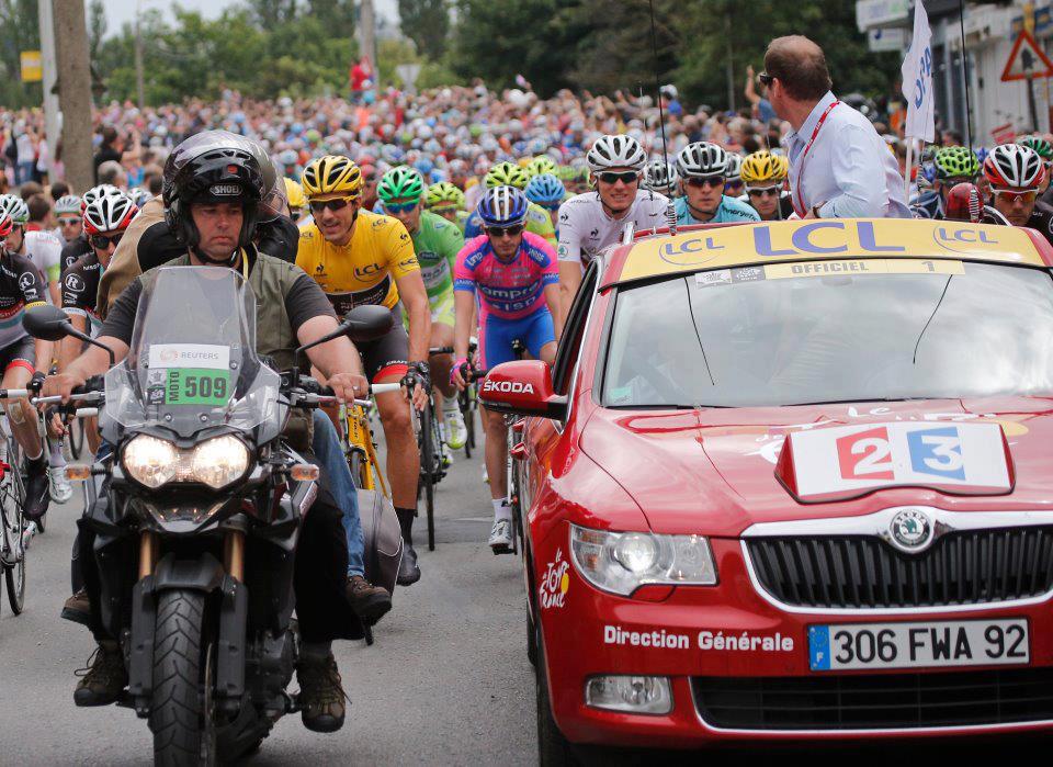 Triumph présent sur le Tour de France 2012