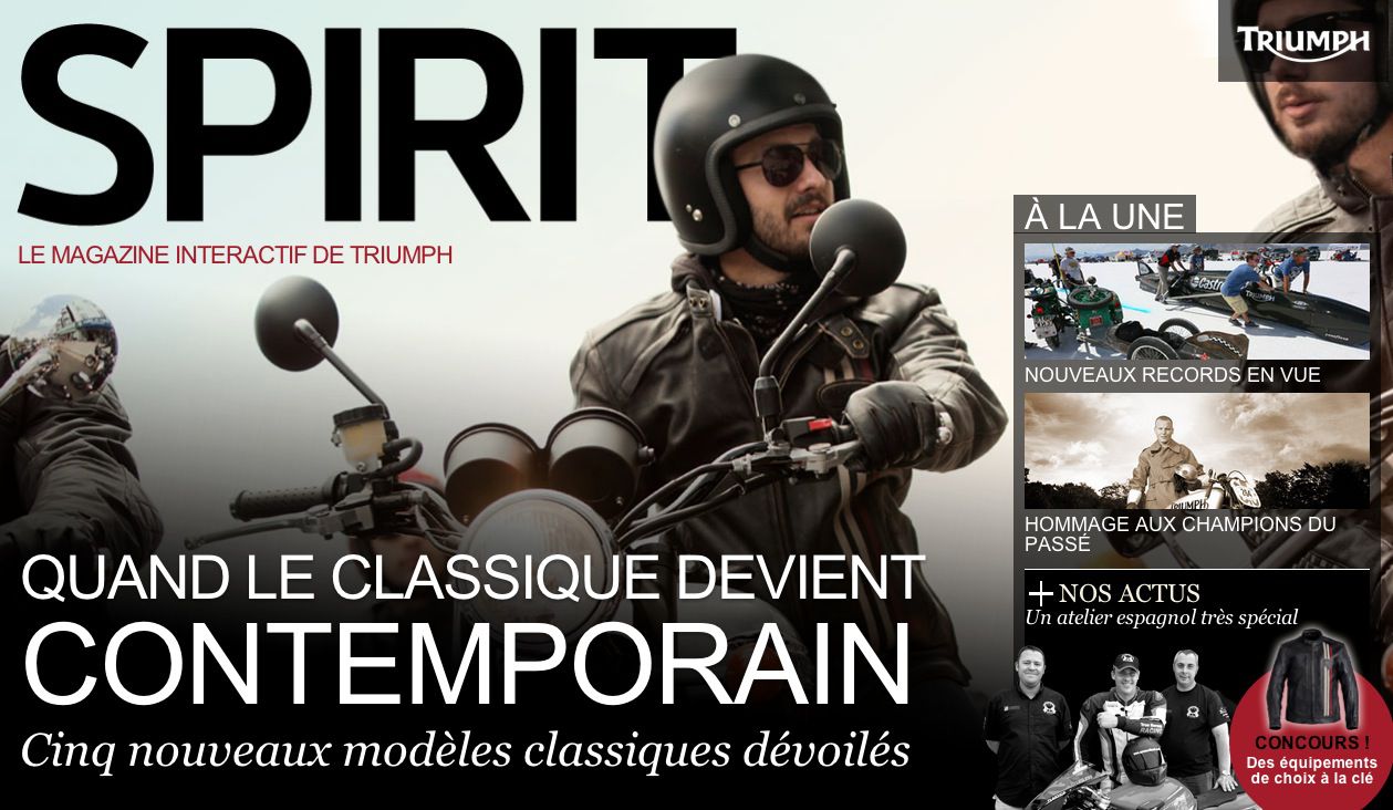 Le 9e Triumph Spirit Magazine est en ligne !